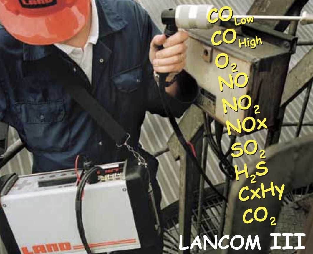 Analisador de gases de combustão Land Lancom III
