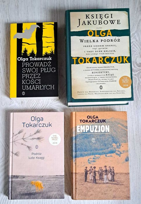 4x Tokarczuk Księgi Jakubowe Prowadź swój pług Empuzjon Podróż Ludzi