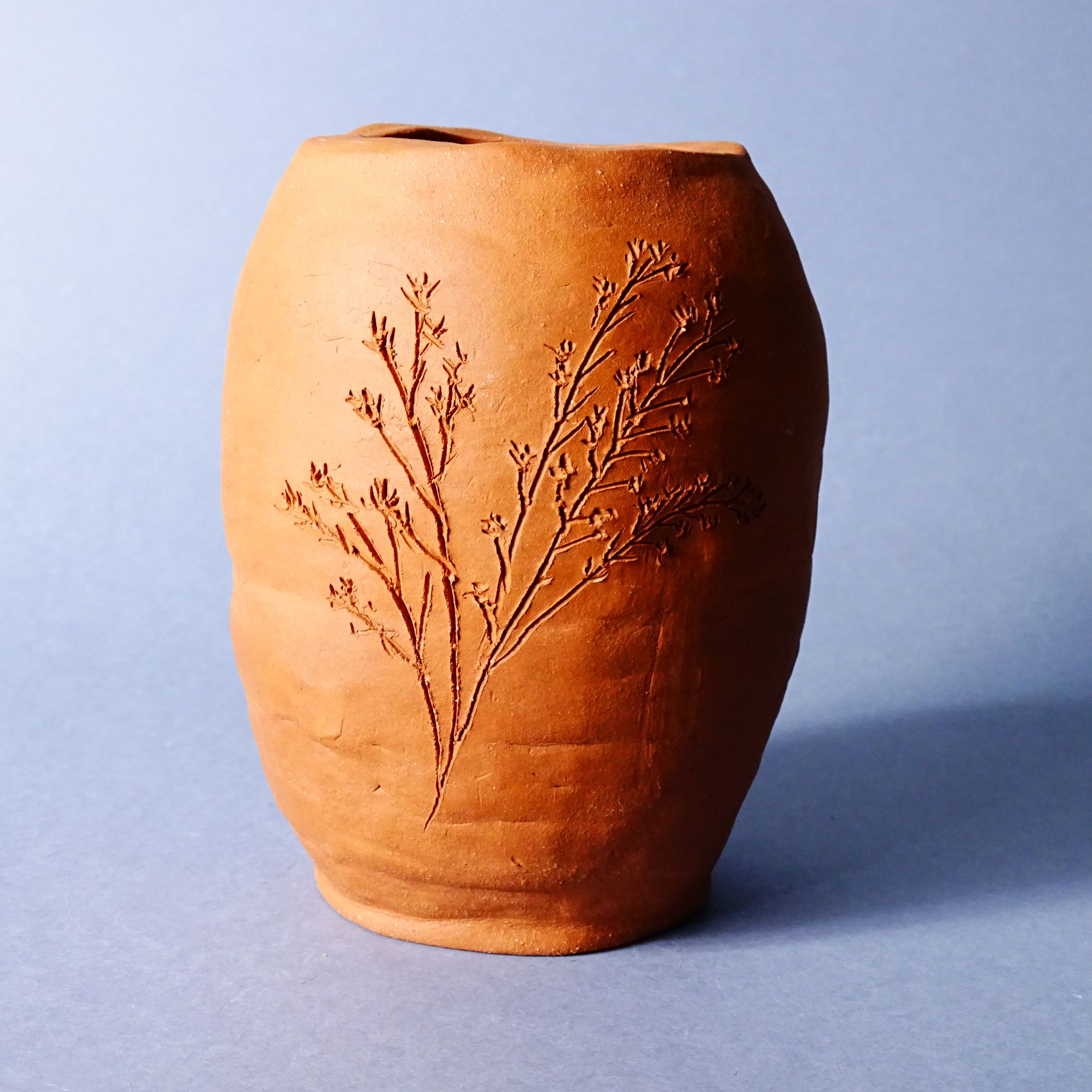 ceraramika autorska piękny sygnowany gliniany wazon