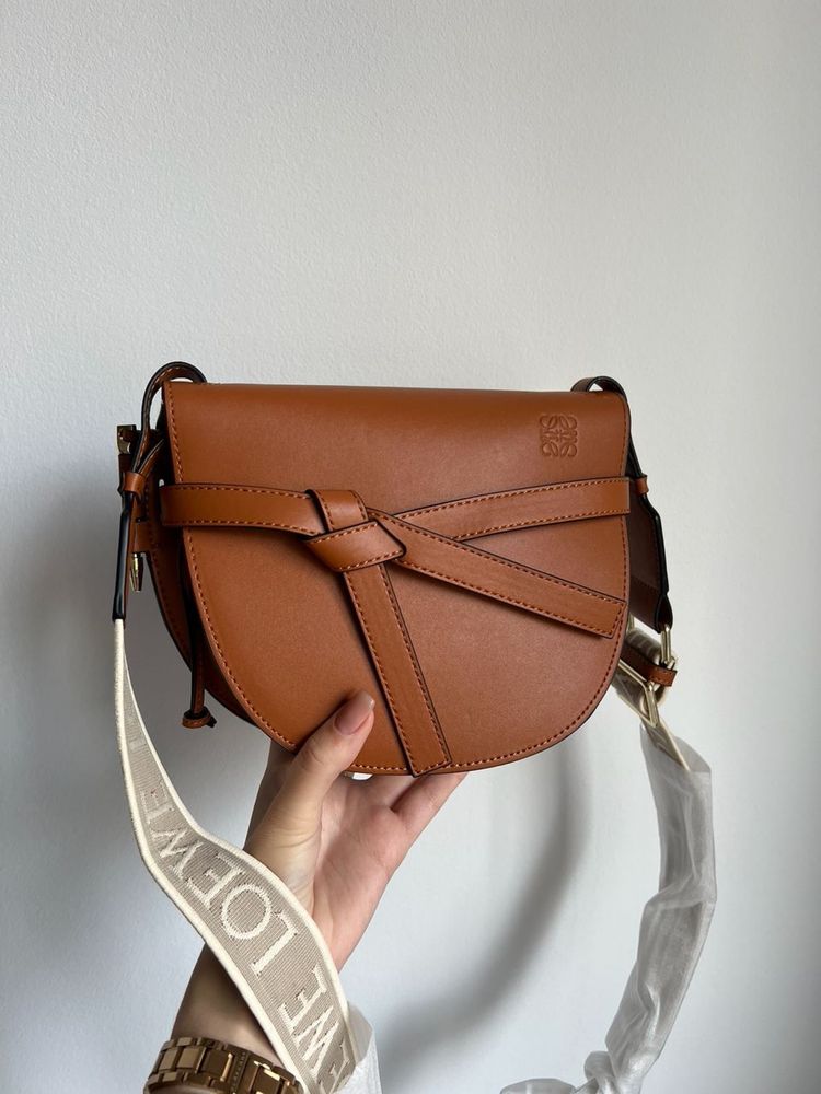 Torebka Loewe Gate Small Leather Brown
