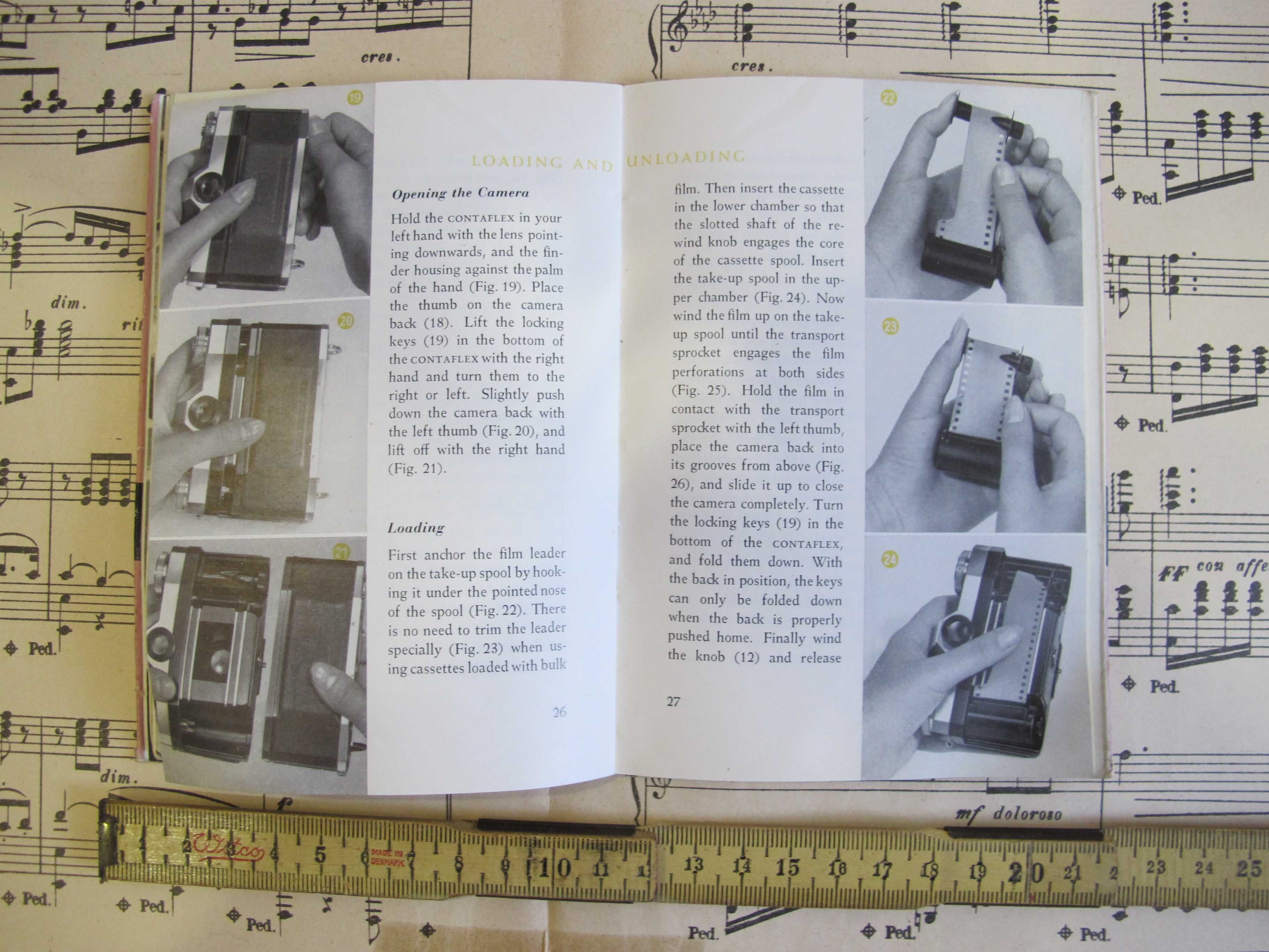 Livro Instruções Zeiss Ikon Contaflex I - Máquina Fotográfica Antiga