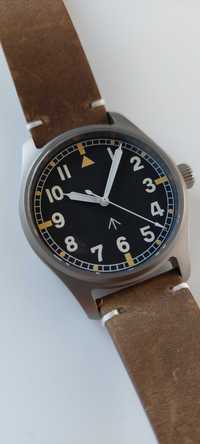Prezent na komunię, tytanowy zegarek Tandorio Flieger A (NH35A)