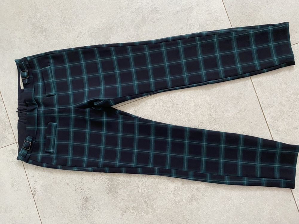 Spodnie w kratę Zara r. 164 XS
