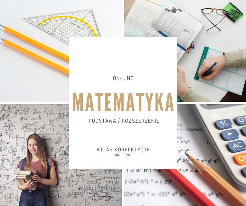 Korepetycje on-line - matematyka (podstawa/rozszerzenie)
