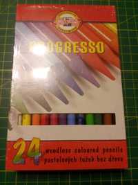 Олівці кольорові Koh-i-Noor Progresso бездеревні 24 шт.