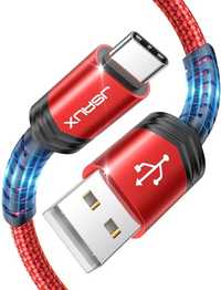 JSAUX Kabel USB A do USB C 3.1A - czerwony