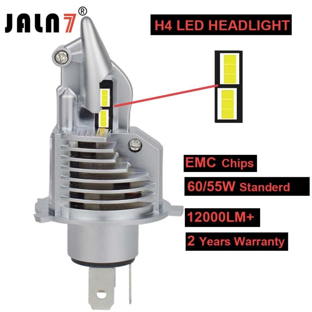 Светодиодные лампы  H4  6500К 12000Лм  белый свет Led н4 turbo led
