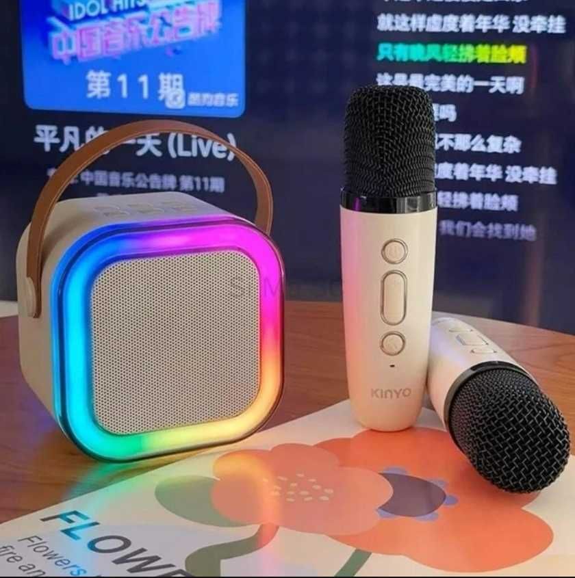 Бездротова Bluetooth колонка+мікрофон портативная миниколонка+микрофон