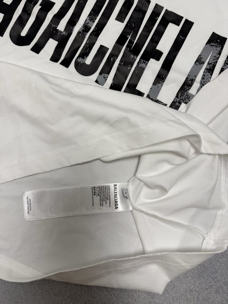 футболка Balenciaga Reversible tee white S M L