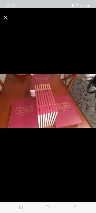 Grande enciclopédia do conhecimento + Atlas 16+8 volumes