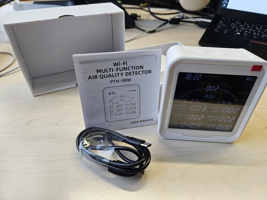 Датчик якості повітря PTH-9BW (9 в 1)