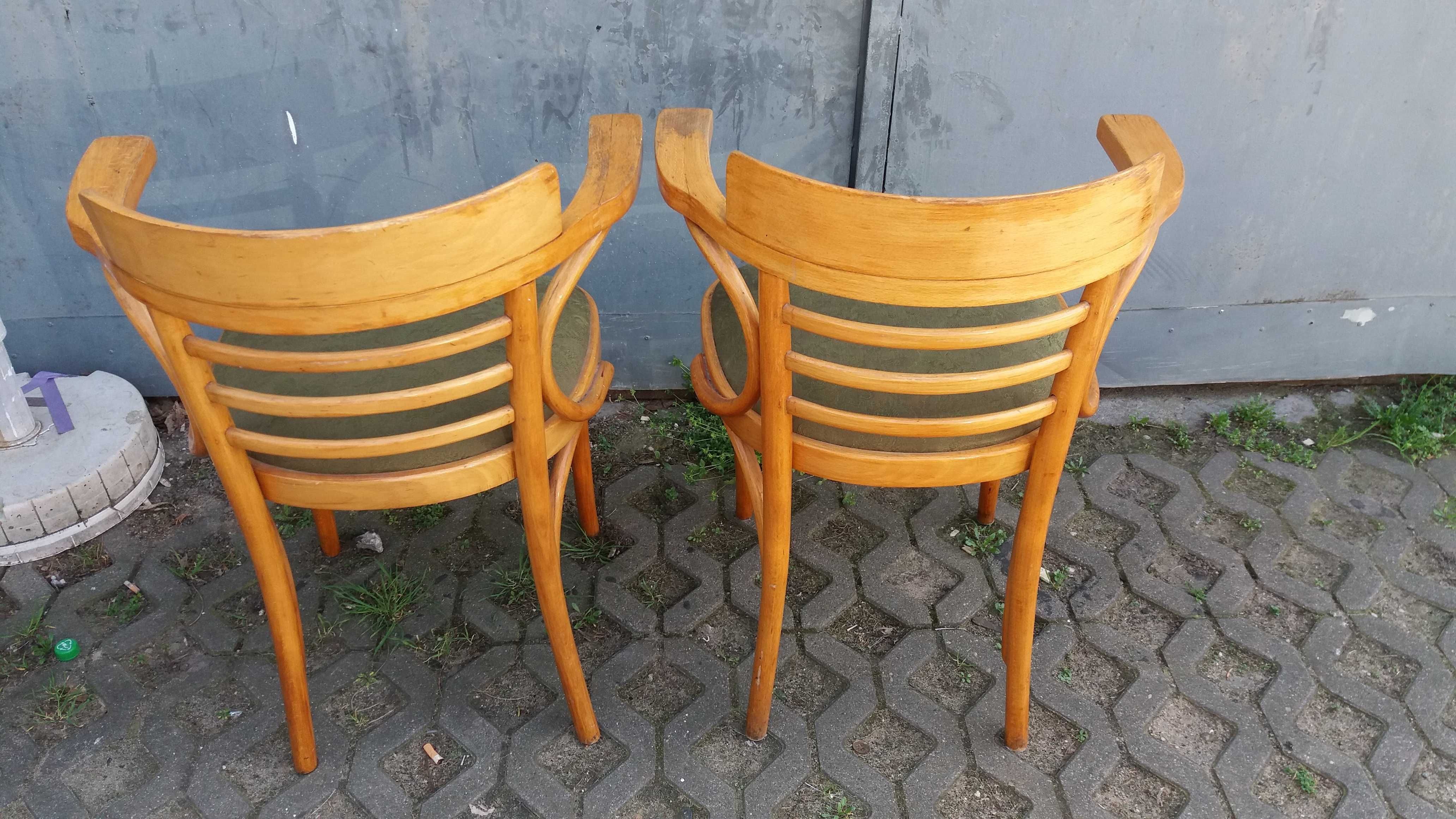 Krzesła Thonet Gięte Drewniane Vintage PRL Fameg Radomsko