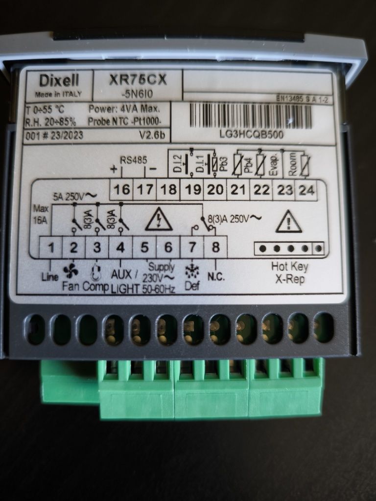 Controlador Dixell Emerson XR75CX- 4 Relés