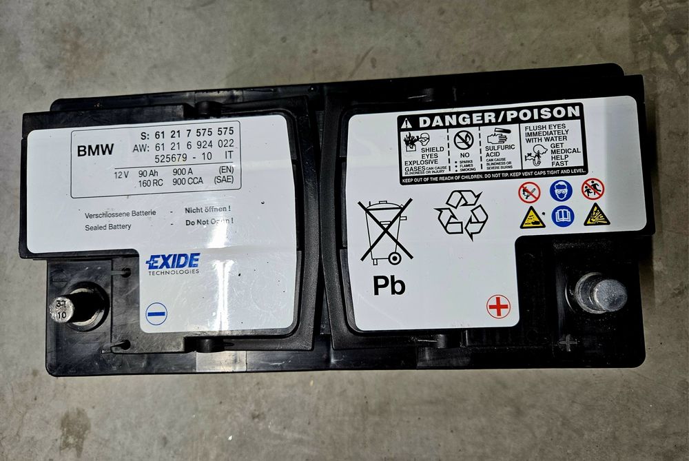 Akumulator AGM BMW Exide 90ah 900A