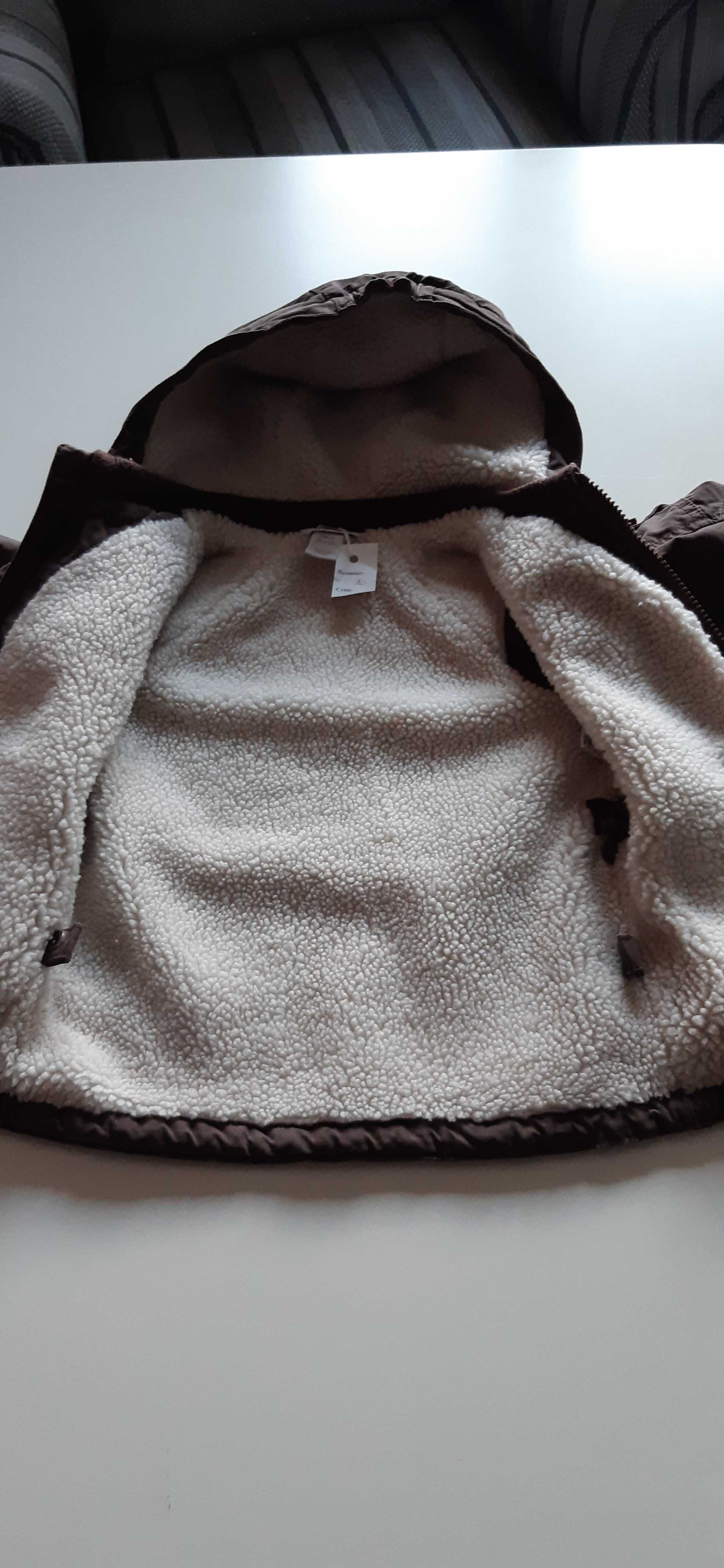Kurteczka ocieplana roz. 80 H&M bawełniana kurtka ciepła