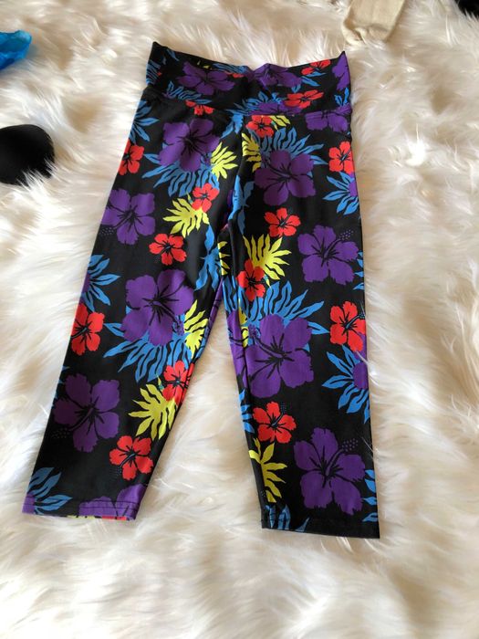 calcas coloridas ginasio leggins meia perna tamanho m