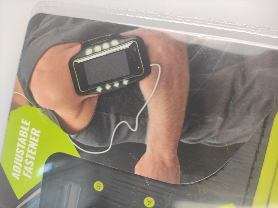 Sportowa opaska na ramię na telefon, smartphone, LED | NOWA