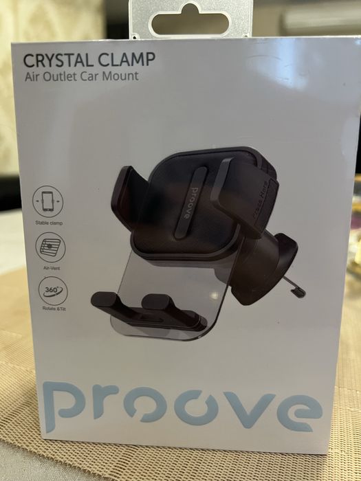 Продам крепление для телефона в машину Proove Crystal Clamp