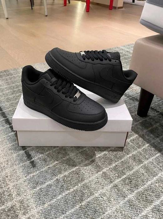 buty_Nike_Air_Force_1_Low_ '07_ Black_ Espadryle/ Rozmiar 44