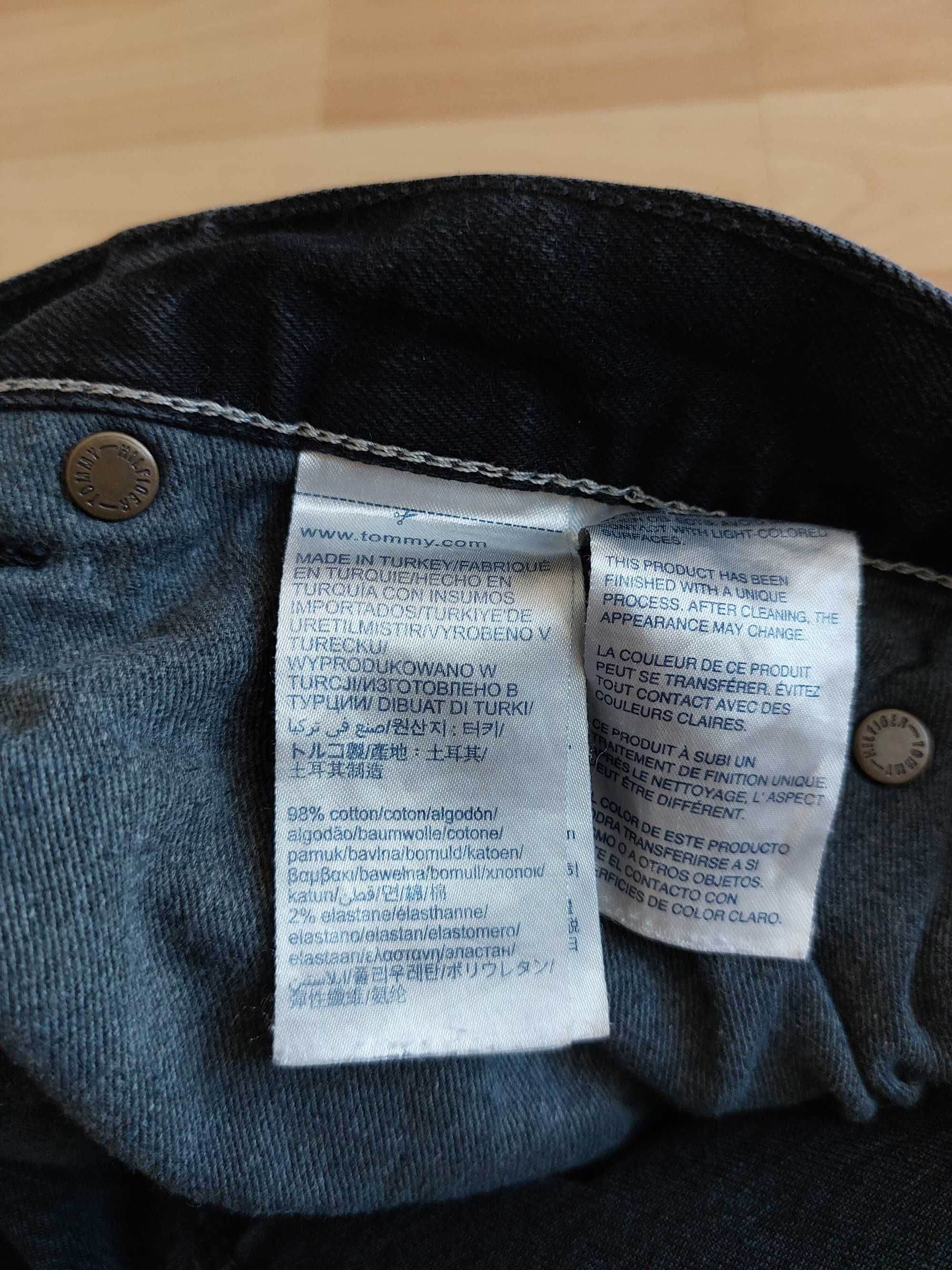 Tommy Hilfiger Blecker W32 L32 spodnie jeansy slim skinny rurki 32/32