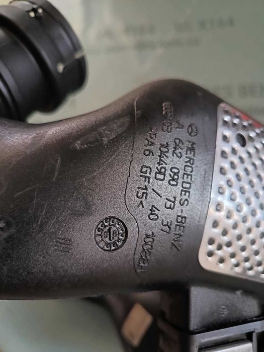 Патрубок турбіни Мерседес 3.0 диз ОМ 642 розходомір чайка бабочка