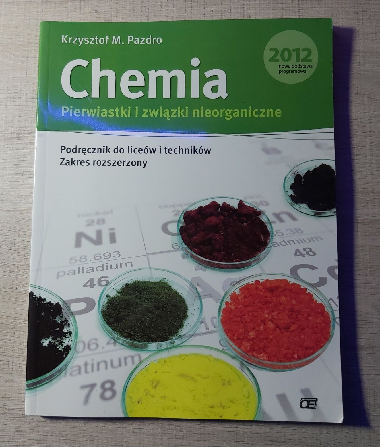 podręcznik z chemii Pierwiatki i związki nieorganiczne