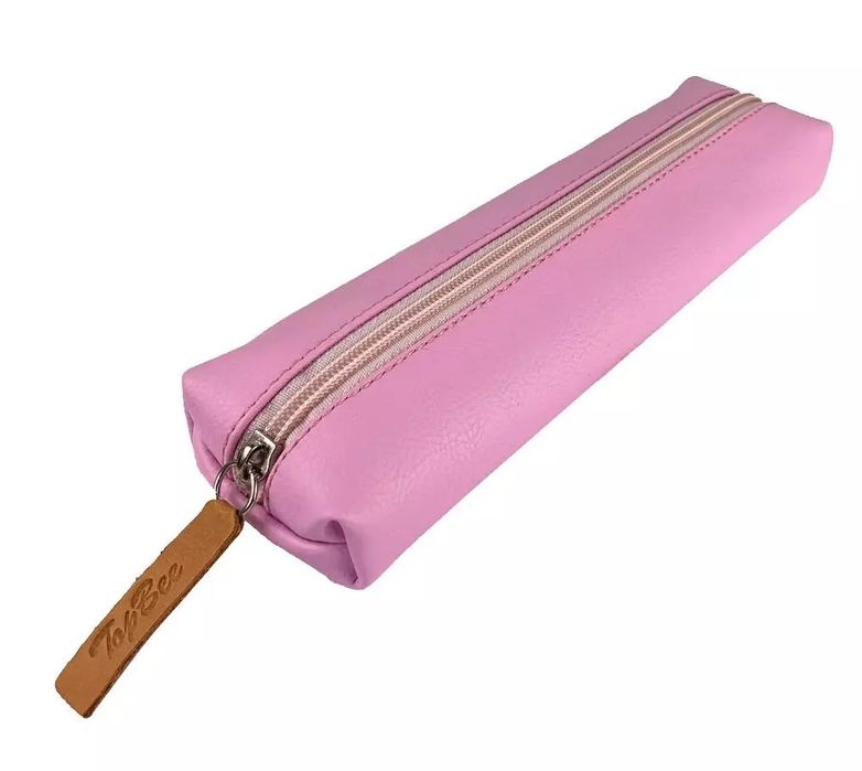 Piórniki Jamnik ekoskóra Róż pastel. Bee-bee. Nowy Produkt