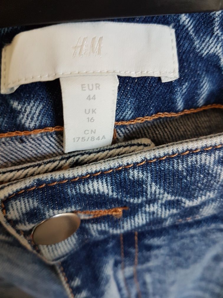 Dżinsy H&M 44 przetarcia