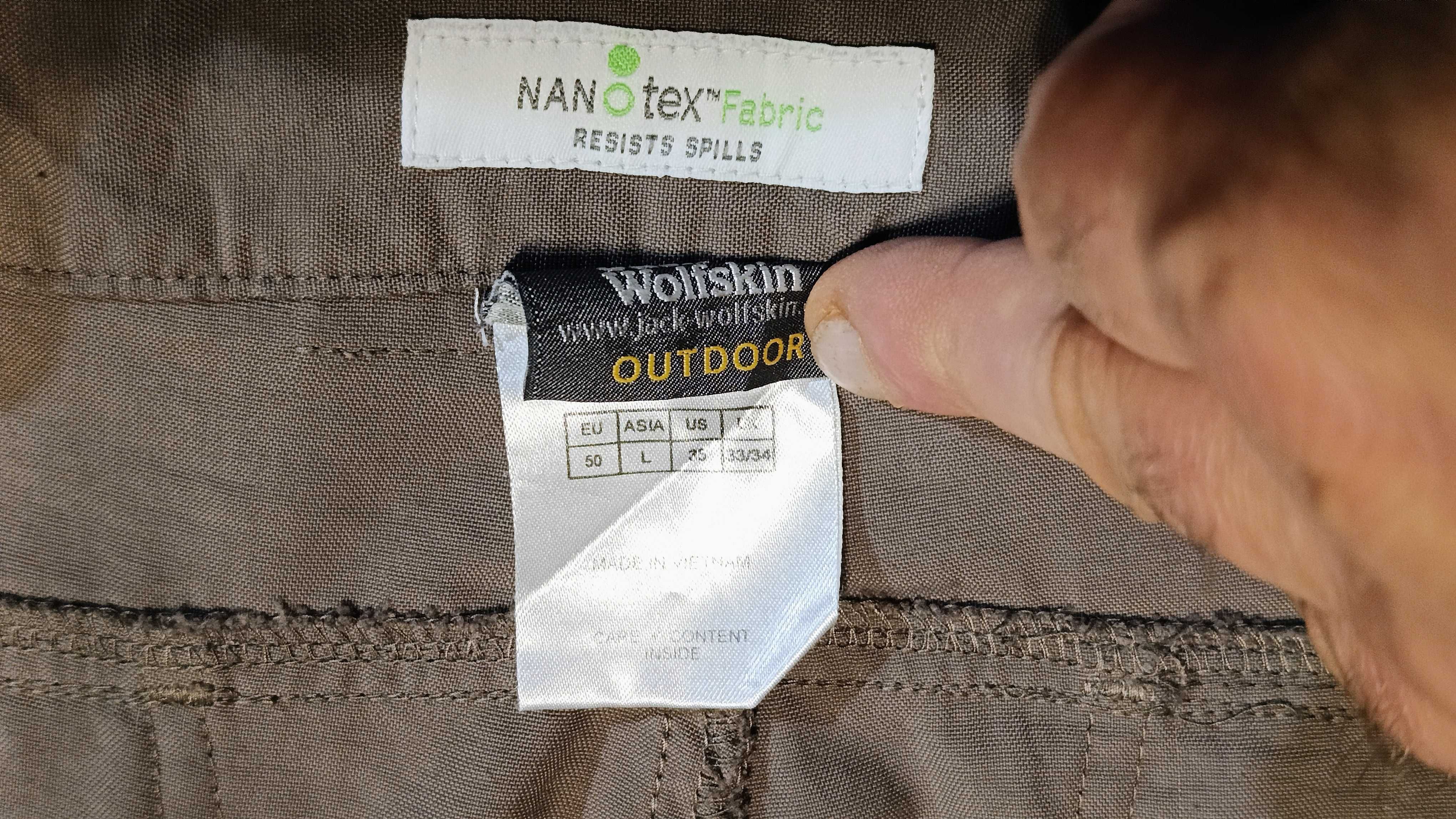 Spodnie funkcyjne JACK WOLFSKIN NANOTEX r.L stan bardzo dobry