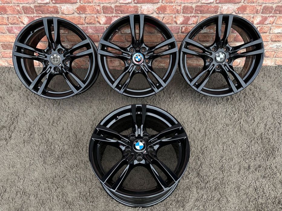 Czarne oryginalne felgi BMW 18 5x120 3 F30 F34 E90 4 2 E46 Z3 Z4 F10 F20 E87 styling 400 M pakiet 8j ET34 8.5j ET47 441 alufelgi Black piano 7845880