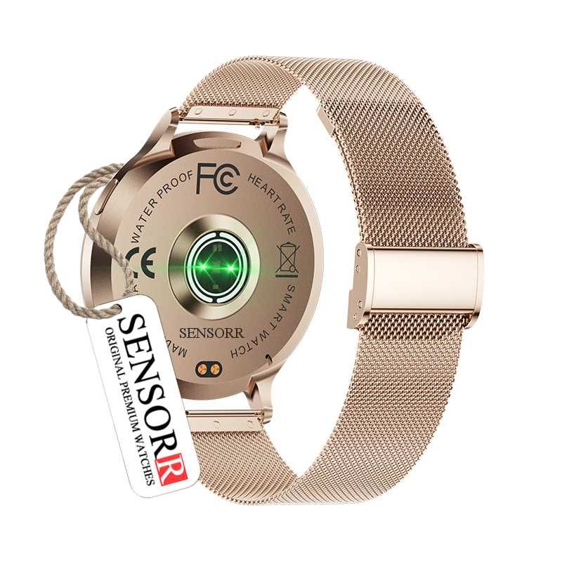 Smartwatch Damski Zegarek Rozmowy Pulsometr Sen Kroki 3 Paski Cienki