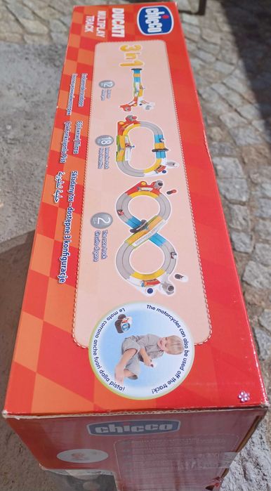 Pista de motas Ducati Chicco 3 em 1 multiplay