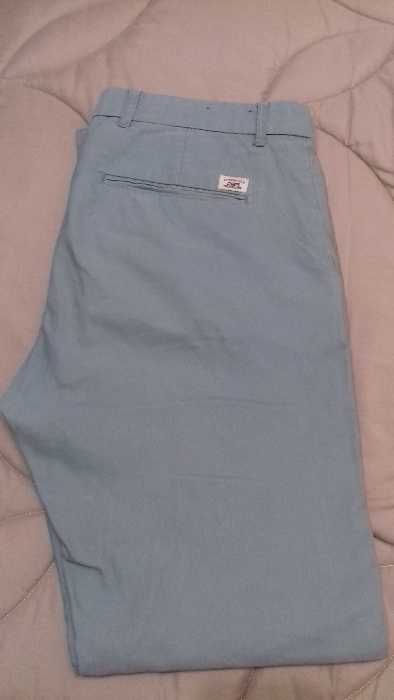 Springfield Calças Chino branco ou azul claro 42