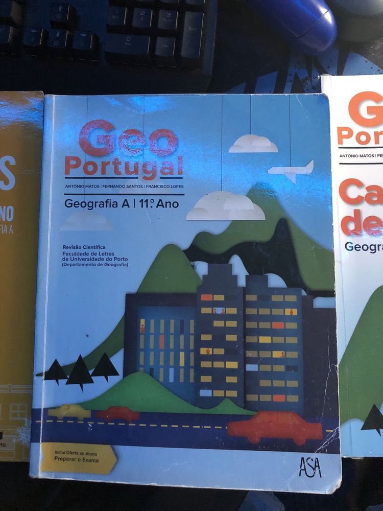 livros de geografia preparacao para exame 11 ano