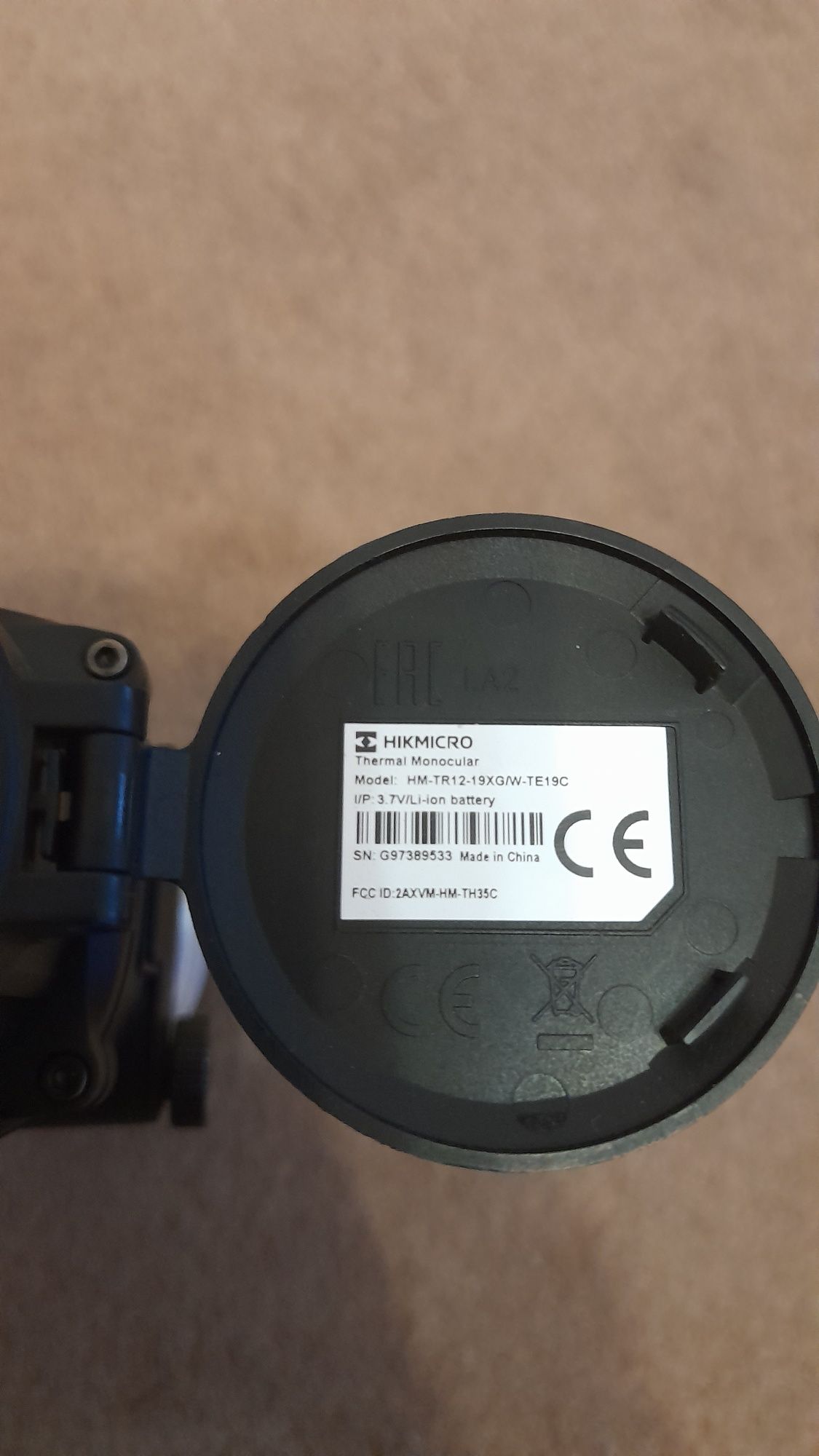 Теплоприціл теплонасадка  HikMicro thunder tе19  з прицільною сіткою
