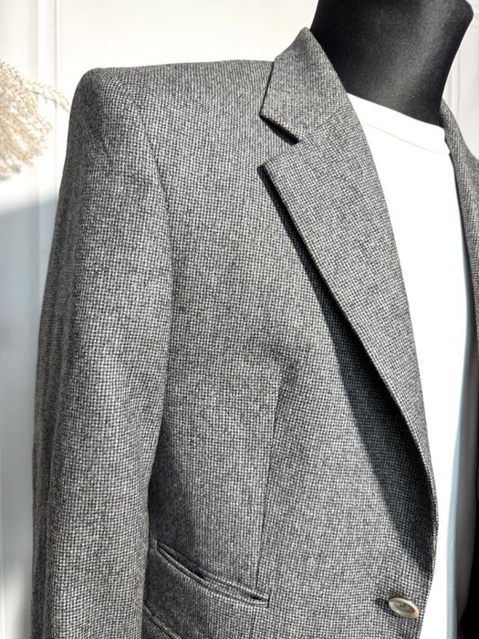 Męska marynarka wełniana włoska elegancka miękka stan idealny r. S M