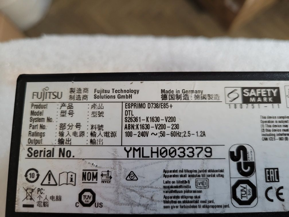 Комп'ютер, ПК, системний блок Fujitsu i3-8100/DDR4 8Gb