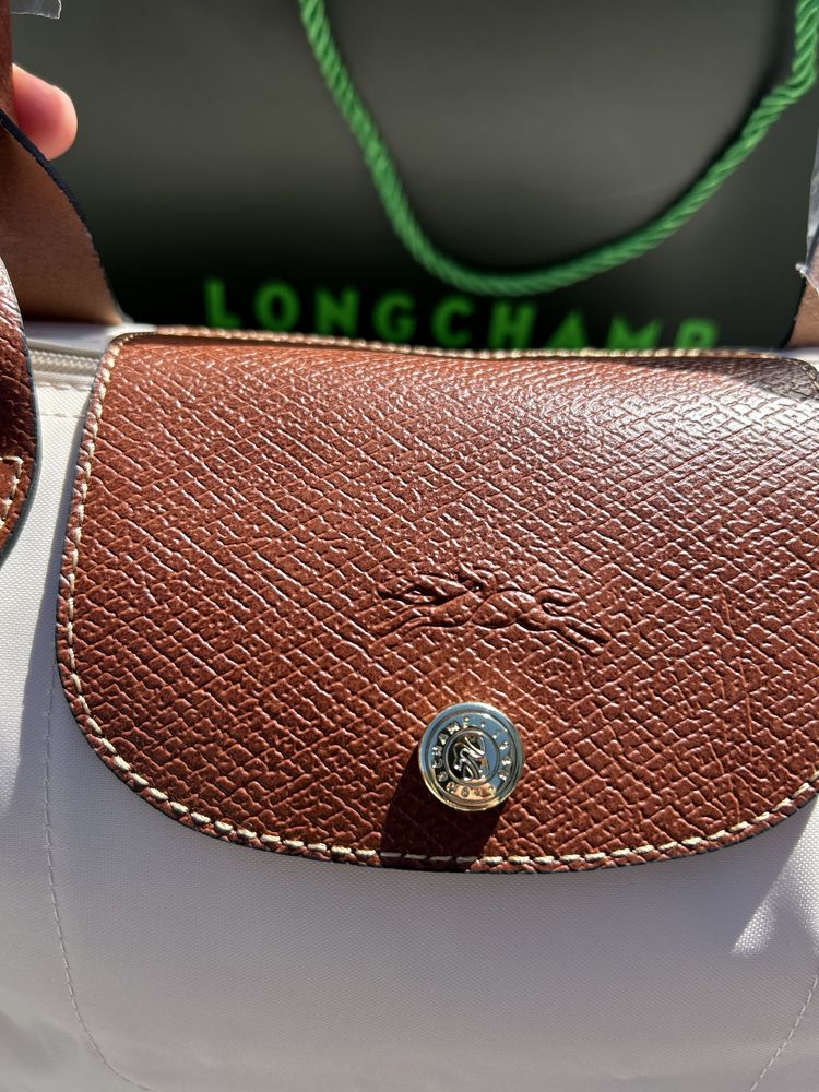 Torebka Longchamp kremowa/papier M
