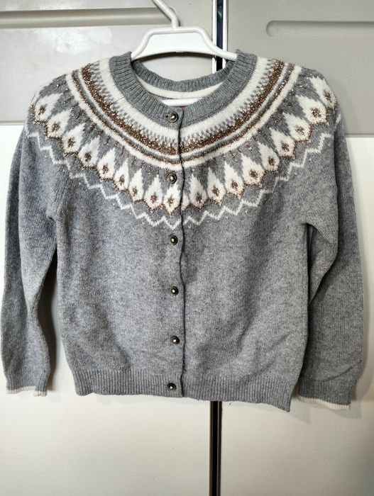 Sweterek dziewczęcy świąteczny