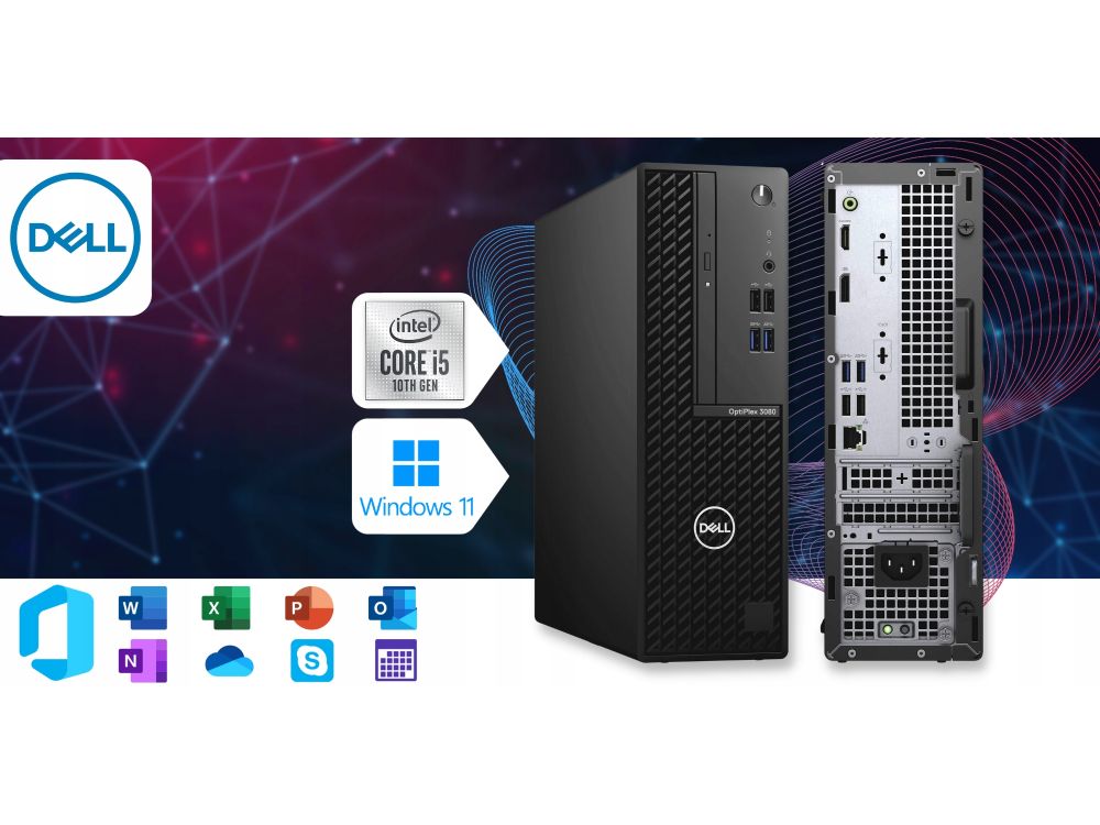 Dell Optiplex 3080 SFF PC Intel Core i5, 16GB DDR4, 512SSD Win11 Pro