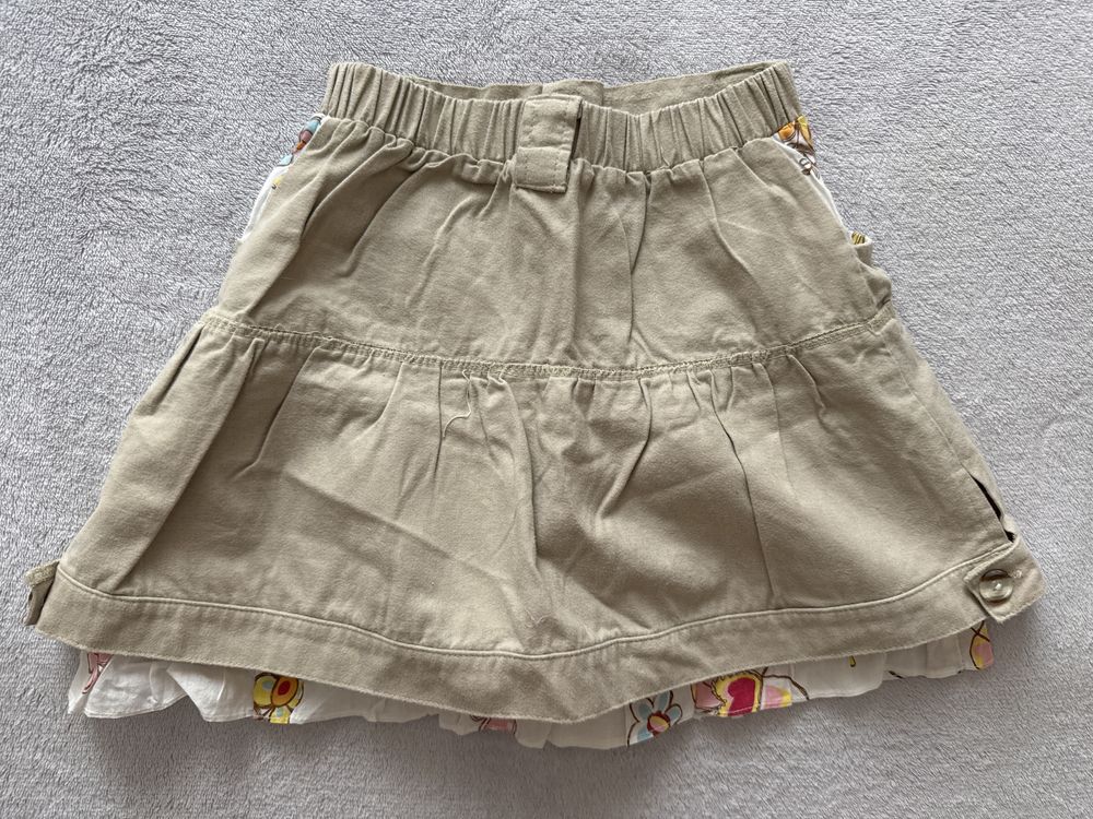 Beżowa Spódniczka i biała bluzeczka r. 92/98 2-3 latka