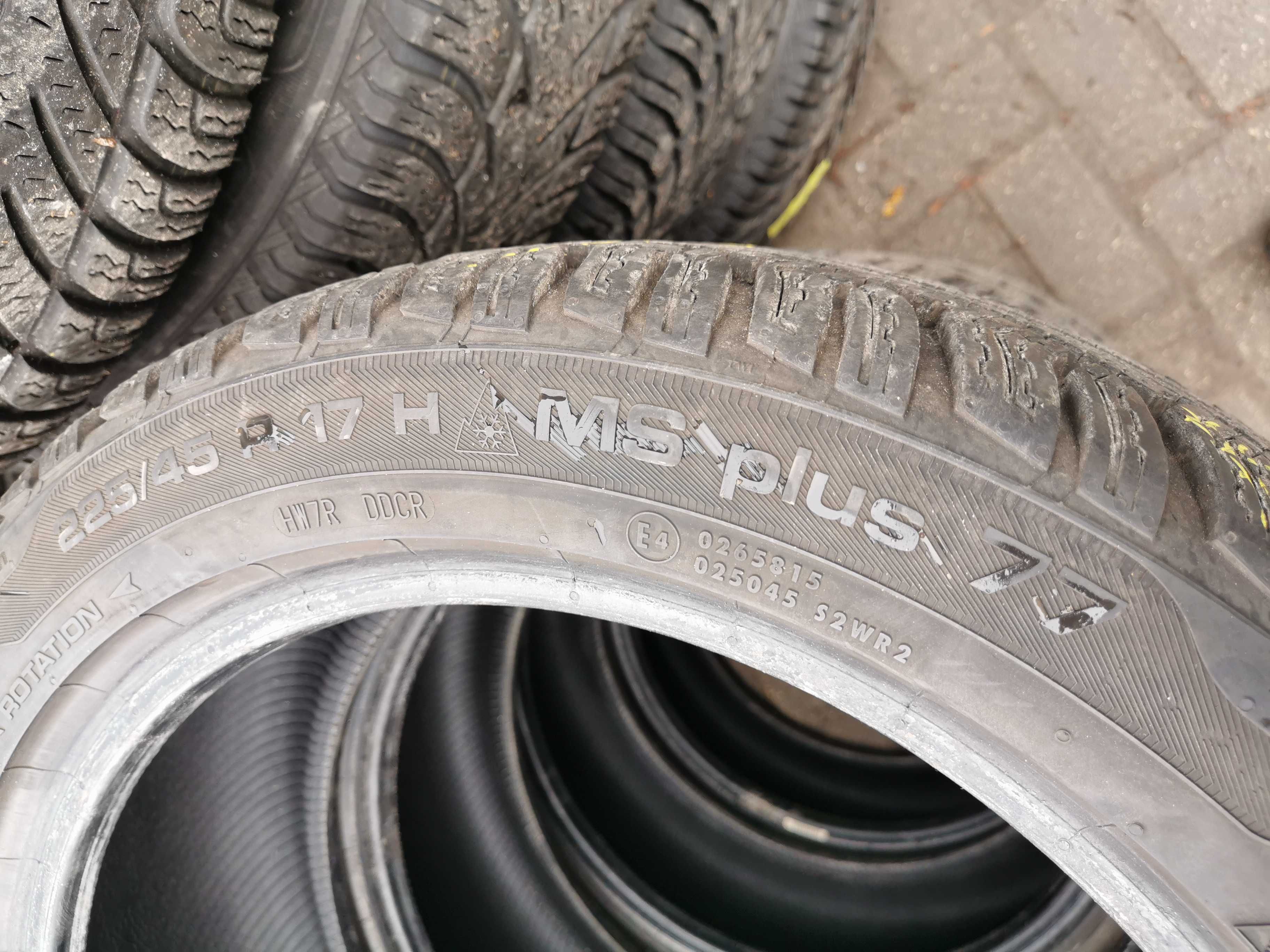 IDEALNE! Uniroyal MS Plus 77 225/45r17 91H Rant  N8675