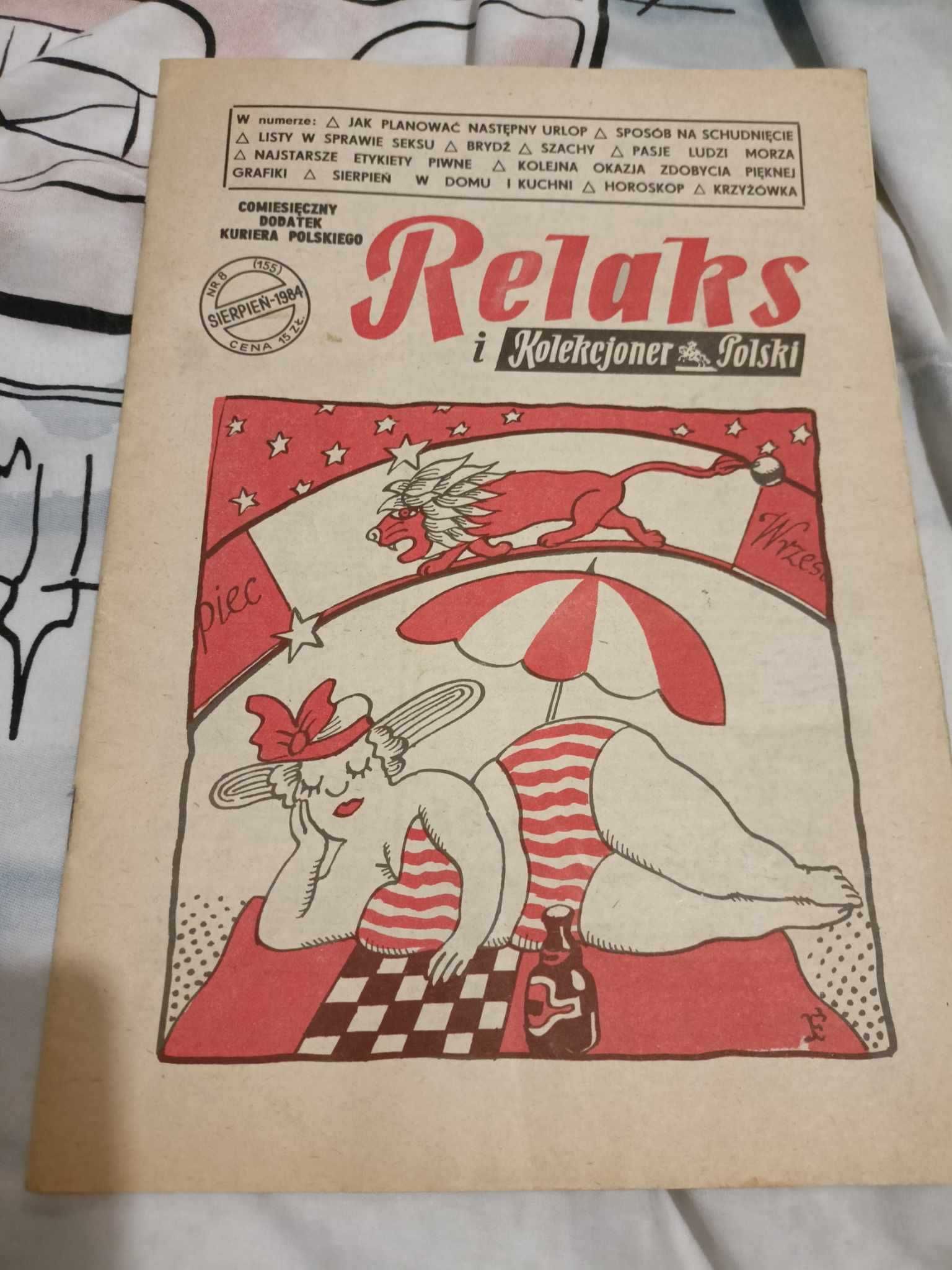 Gazetka Relaks z sierpień 1984