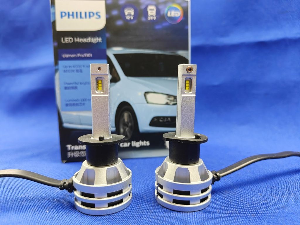 LED лампи Phillips H1 / H7 / H11 / H4 (12-24V) 19W/ 20W