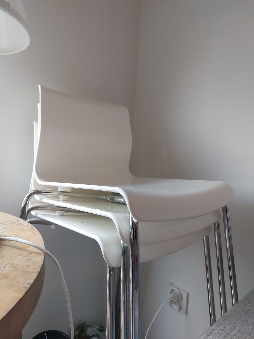 Ikea Glenn Hoker Stołek Barowy 77 cm 3 sztuki