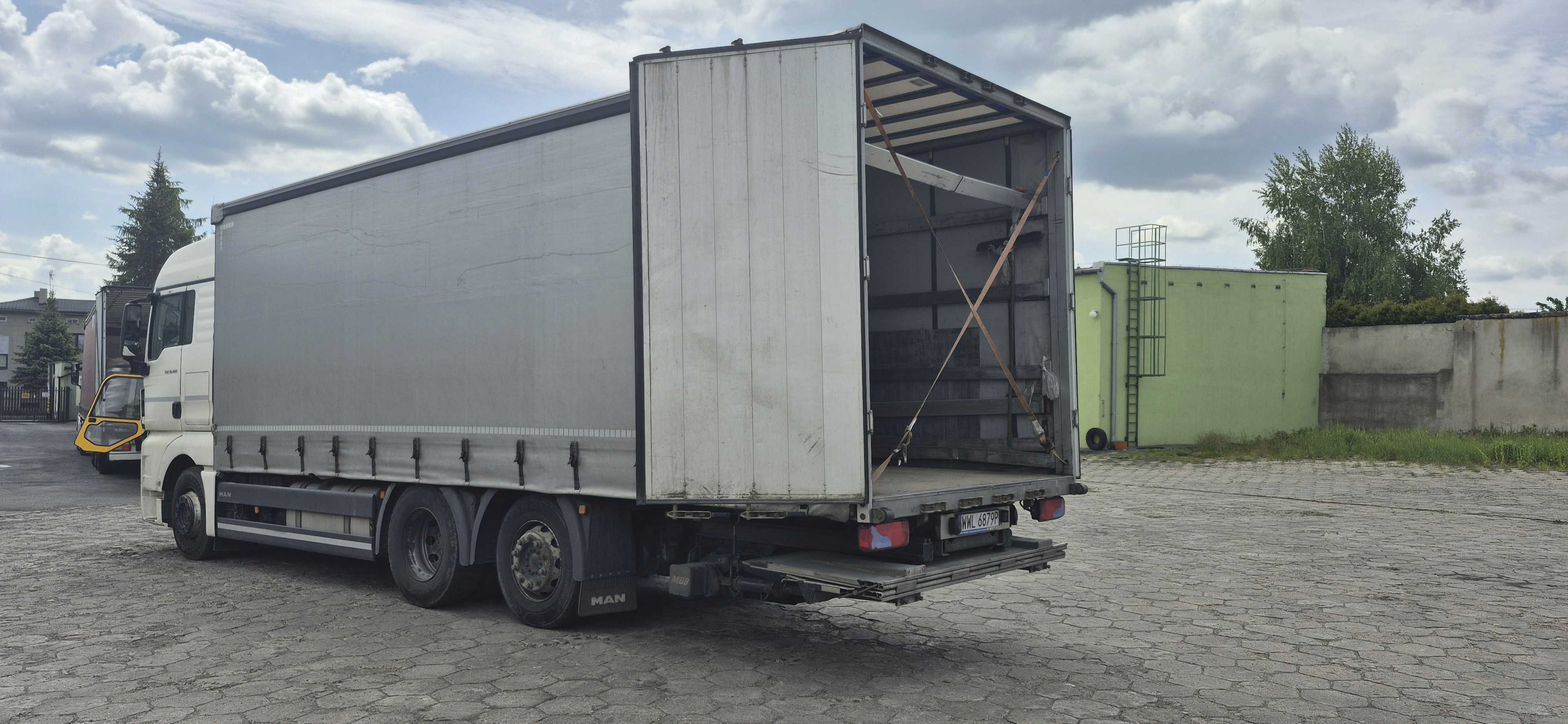 Sprzedam MAN TGX 26460 EURO 6 2017r  skrzynia plandeka 8,1x2,48x2,55