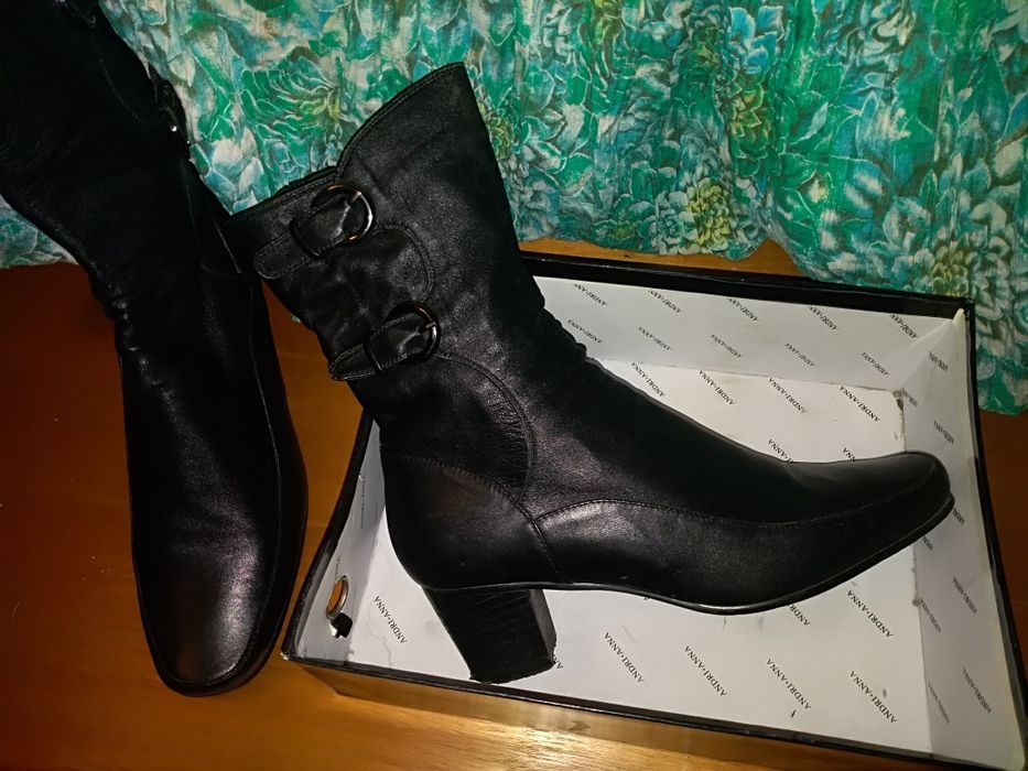 Ботинки кожаные, большой размер.