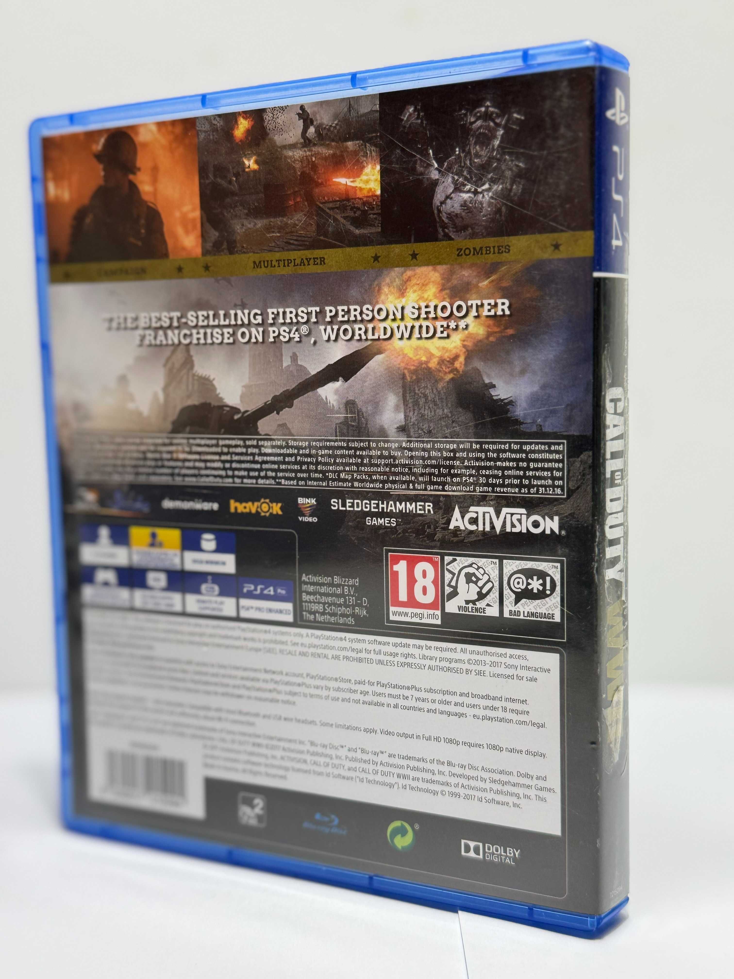 Gra Call of Duty WWII na PS4 Playstation 4, ENG wersja, bdb stan!