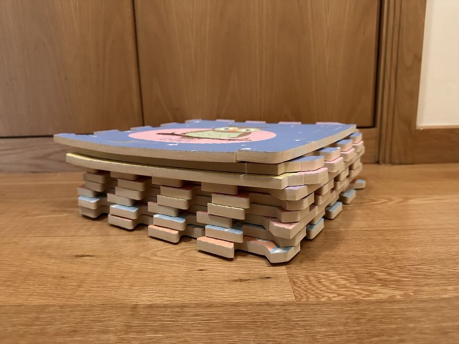 COMO NOVO Tapete brincar Puzzle Animais 9 peças