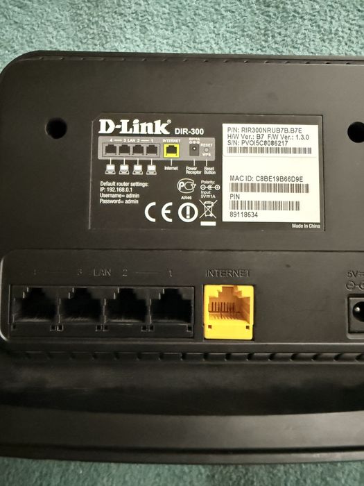 Роутер Dlink dir 300